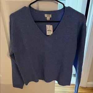 J. Crew Women's V-Neck Sweater in Soft Blue